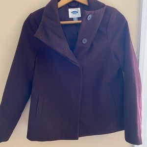 Deep Purple Pea Coat